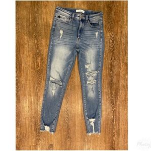 Kancan high rise, distressed skinny jeans